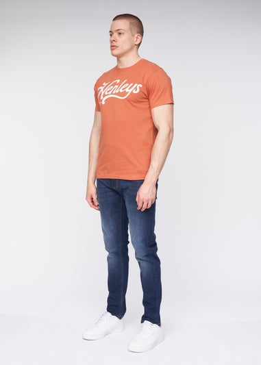 Henleys Brick Red Scripthen T-Shirt