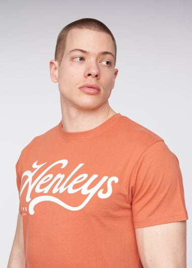 Henleys Brick Red Scripthen T-Shirt