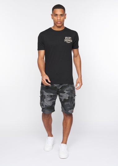 Crosshatch Charcoal Camo Watchford Shorts