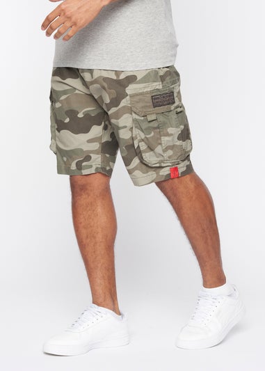 Crosshatch Olive Camo Watchford Shorts