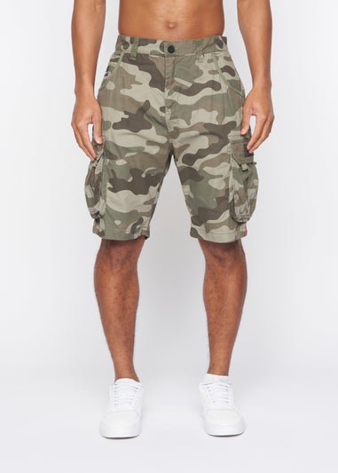 Crosshatch Olive Camo Watchford Shorts