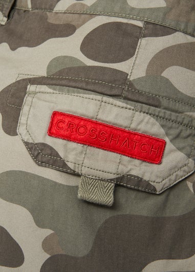 Crosshatch Olive Camo Watchford Shorts