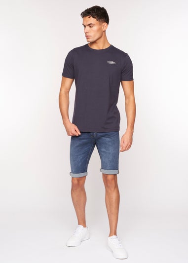 Crosshatch Mid Wash Tadcaster Denim Shorts