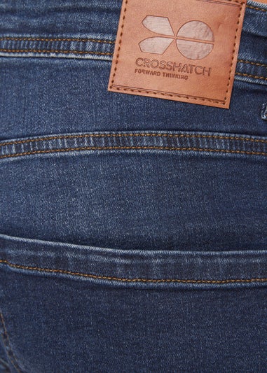 Crosshatch Mid Wash Tadcaster Denim Shorts