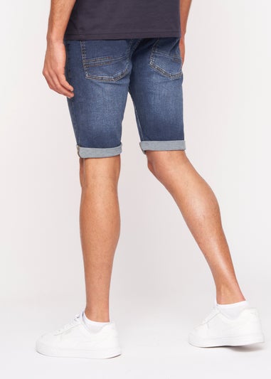 Crosshatch Mid Wash Tadcaster Denim Shorts