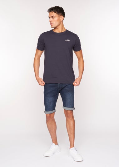 Crosshatch Dark Wash Tadcaster Denim Shorts