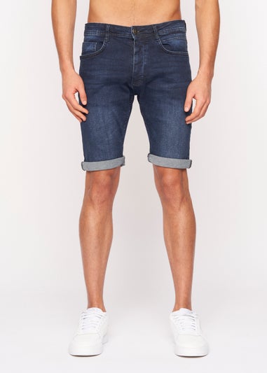 Crosshatch Dark Wash Tadcaster Denim Shorts