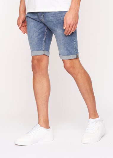 Crosshatch Light Wash Tadcaster Denim Shorts