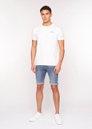 Crosshatch Light Wash Tadcaster Denim Shorts