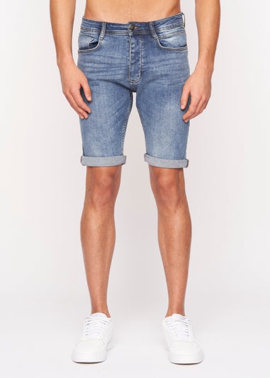 Crosshatch Light Wash Tadcaster Denim Shorts