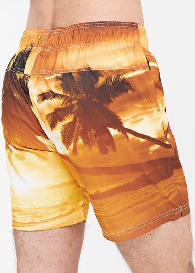 Crosshatch Sunset Beach Dream Swim Shorts