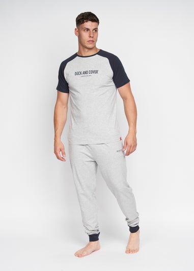 Duck & Cover Light Grey Marl Vianney Loungewear Set