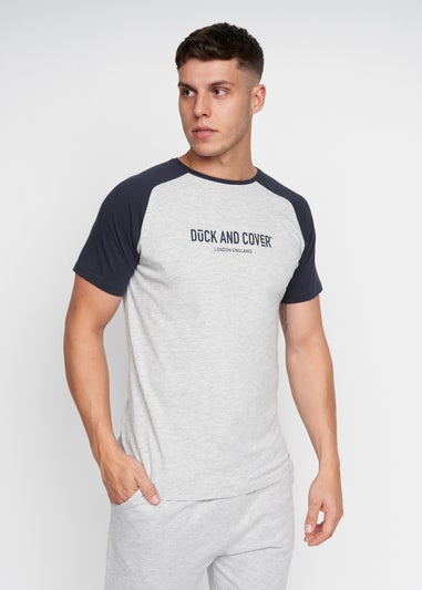 Duck & Cover Light Grey Marl Vianney Loungewear Set