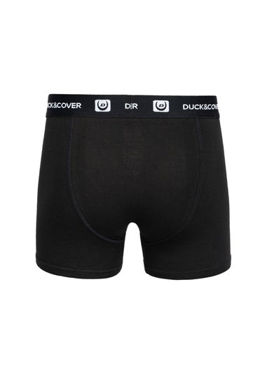 Duck & Cover Black Villani Boxers (3 Pack)