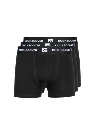 Duck & Cover Black Villani Boxers (3 Pack)