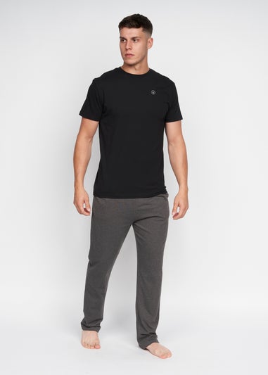 Duck & Cover Black Radovan Loungewear Set