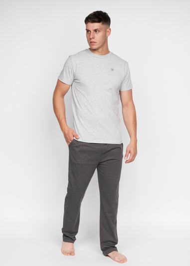Duck & Cover Light Grey Marl Radovan Loungewear Set