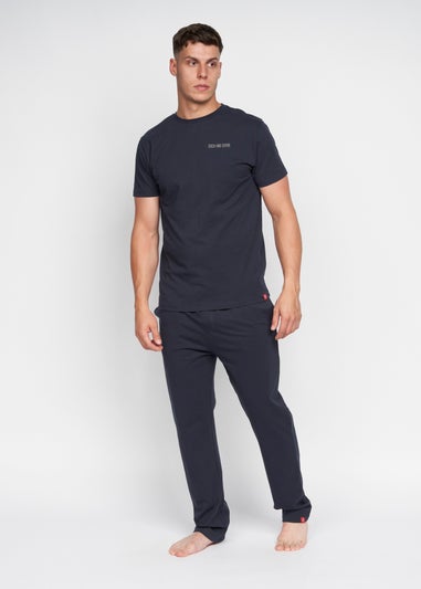 Duck & Cover Navy Gasper Loungewear Set