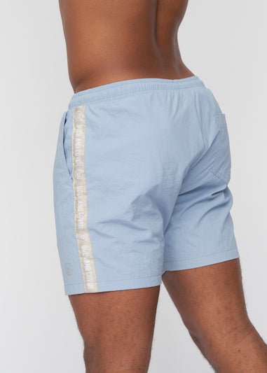 Duck & Cover Light Blue Gathport Swim Shorts