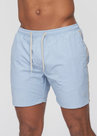 Duck & Cover Light Blue Gathport Swim Shorts