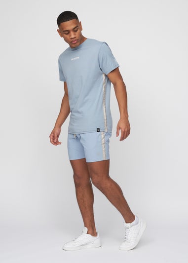 Duck & Cover Light Blue Gathport Swim Shorts