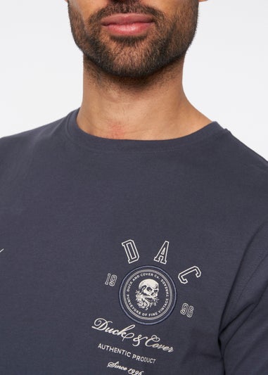 Duck & Cover Navy Harrell T-Shirt