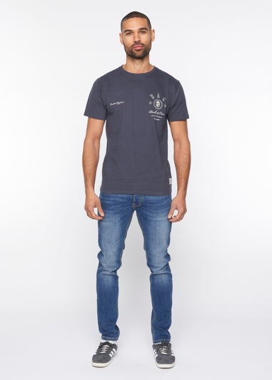 Duck & Cover Navy Harrell T-Shirt