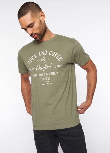 Duck & Cover Khaki Green Kacper T-Shirt