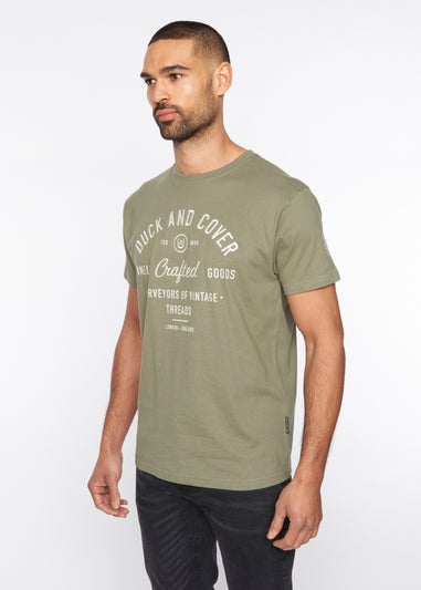 Duck & Cover Khaki Green Kacper T-Shirt