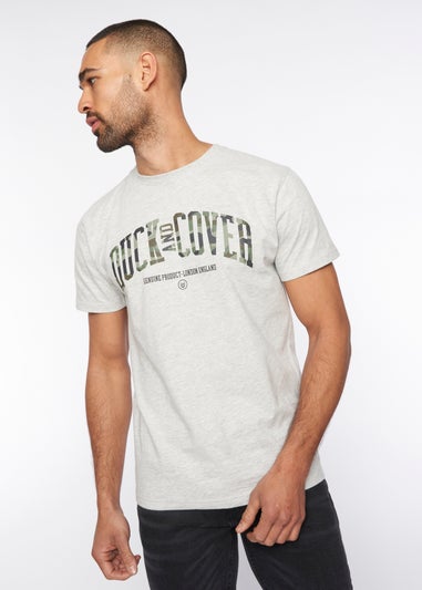 Duck & Cover Grey Marl Shaffer T-Shirt