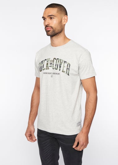 Duck & Cover Grey Marl Shaffer T-Shirt