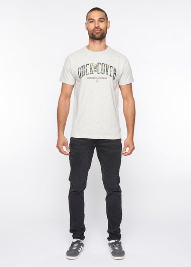 Duck & Cover Grey Marl Shaffer T-Shirt