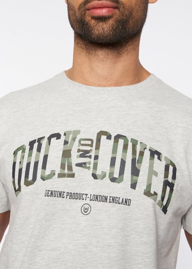 Duck & Cover Grey Marl Shaffer T-Shirt