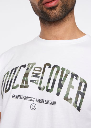 Duck & Cover White Shaffer T-Shirt