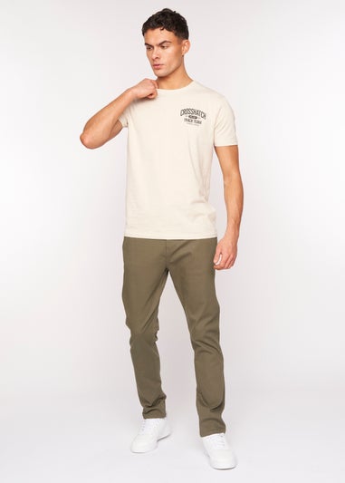 Crosshatch Khaki  Roysden Chinos