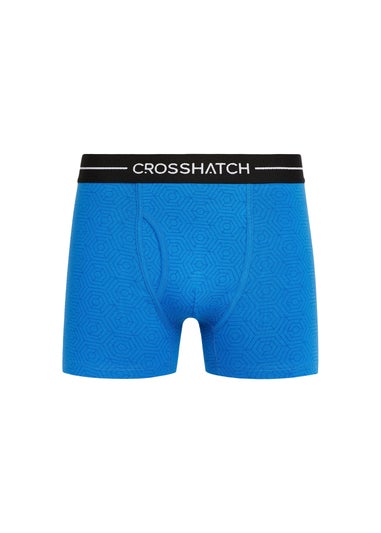 Crosshatch Blue Hexter Boxers (2 Pack)