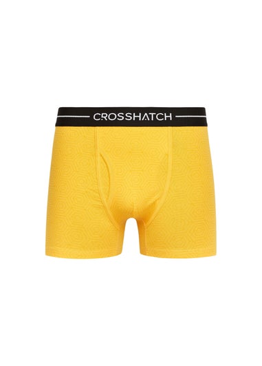 Crosshatch Yellow Hexter Boxers (2 Pack)