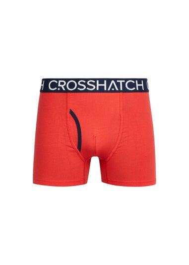 Crosshatch Red  Lynol Boxers (3 Pack)