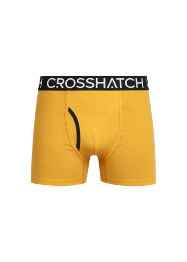 Crosshatch Yellow  Lynol Boxers (3 Pack)