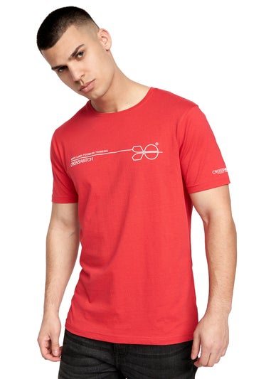 Crosshatch Red/Black  Baxley T-Shirt (2 Pack)