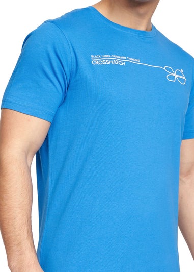 Crosshatch Blue/Grey  Pentan T-Shirt (2 Pack)