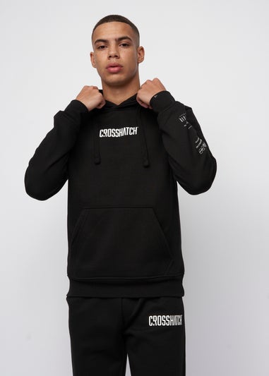 Crosshatch Black  Bellmant Hoodie