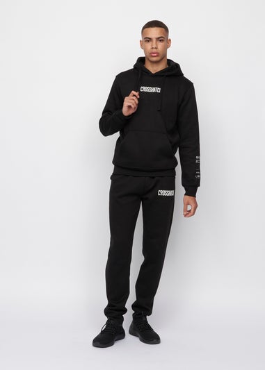 Crosshatch Black  Bellmant Hoodie