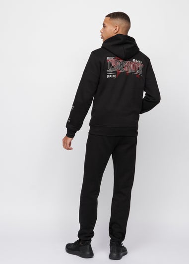 Crosshatch Black  Bellmant Hoodie