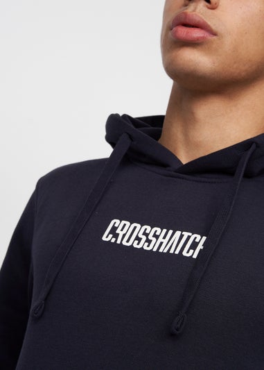 Crosshatch Navy  Bellmant Hoodie