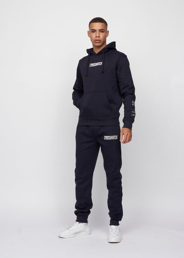 Crosshatch Navy  Bellmant Hoodie