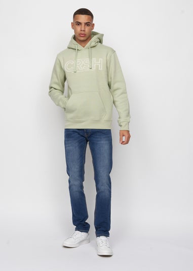 Crosshatch Sage  Kendrick Hoodie