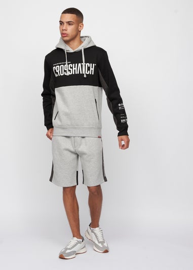 Crosshatch Black/Grey Marl Compounds Hoodie