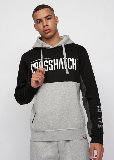 Crosshatch Black/Grey Marl Compounds Hoodie