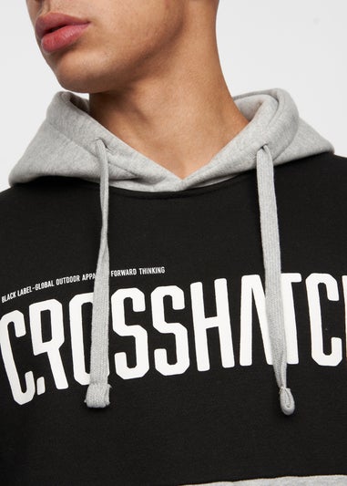 Crosshatch Black/Grey Marl Compounds Hoodie